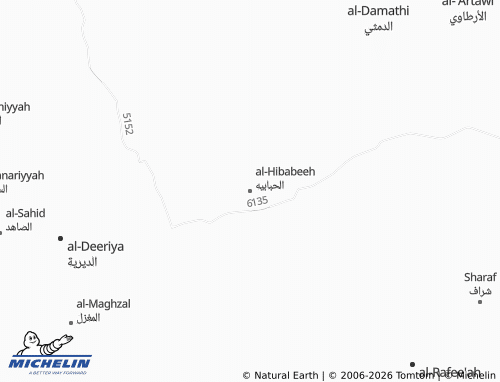 MICHELIN-Landkarte al-Hibabeeh - ViaMichelin