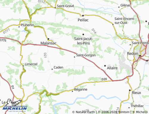 Mappa MICHELIN Saint-Gorgon - ViaMichelin