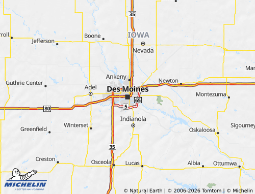 Mappa MICHELIN Iowa - ViaMichelin