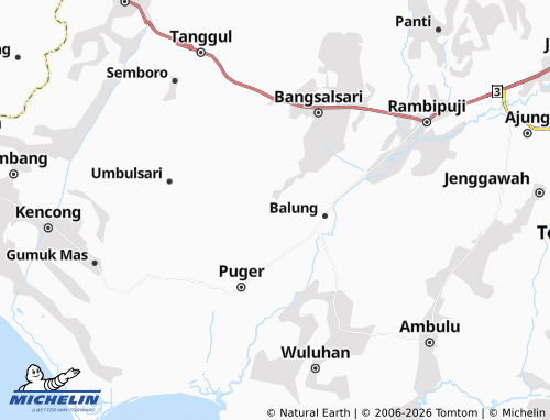 Mapa MICHELIN Karang Semanding - ViaMichelin
