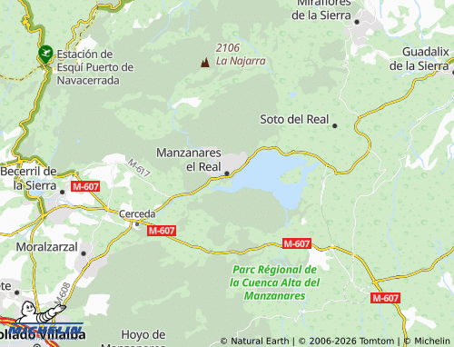 MICHELIN Manzanares el Real map - ViaMichelin