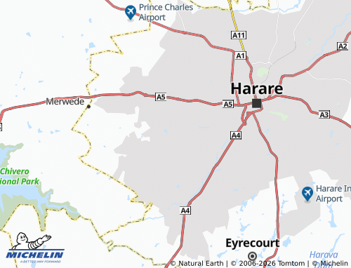 Carte MICHELIN Kambuzuma - ViaMichelin