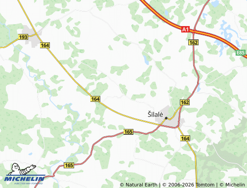 MICHELIN Traksėdis map - ViaMichelin