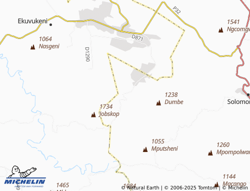MICHELIN Mkhuzeni map - ViaMichelin