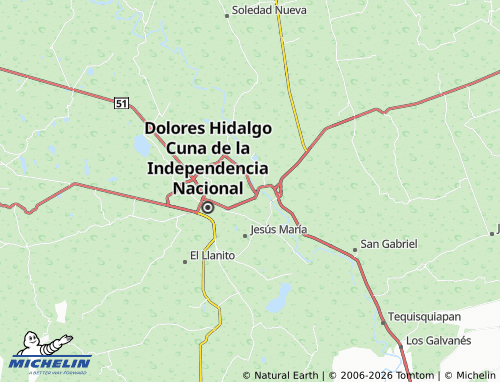 MICHELIN Miguel Hidalgo map - ViaMichelin