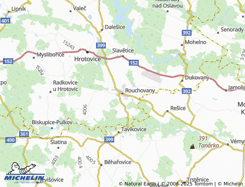 MICHELIN Rouchovany map - ViaMichelin
