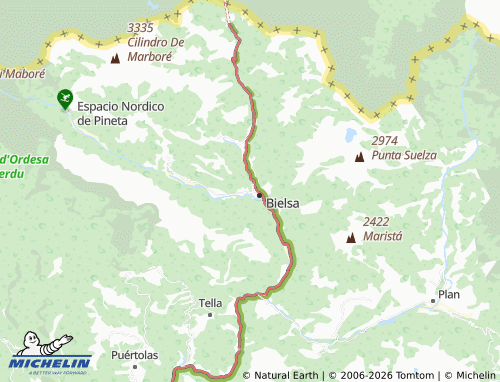 MICHELIN Javierre map - ViaMichelin