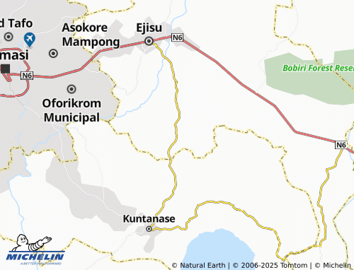 MICHELIN Kwaso map - ViaMichelin