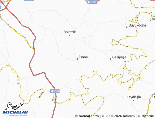 Mappa MICHELIN İsmailli - ViaMichelin