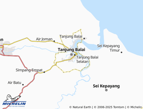 MICHELIN Tanjung Balai map - ViaMichelin