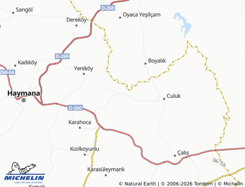 Mappa MICHELIN Cingirli - ViaMichelin