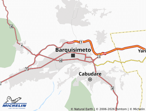 Carte MICHELIN Barquisimeto - ViaMichelin