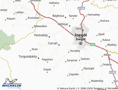 Mappa MICHELIN Cerrah - ViaMichelin