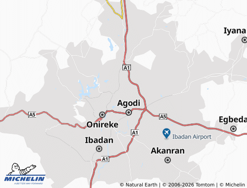 MICHELIN Kongi map - ViaMichelin