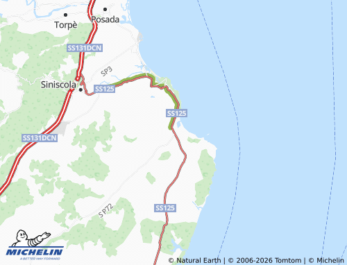 Carte MICHELIN Capo Comino - ViaMichelin