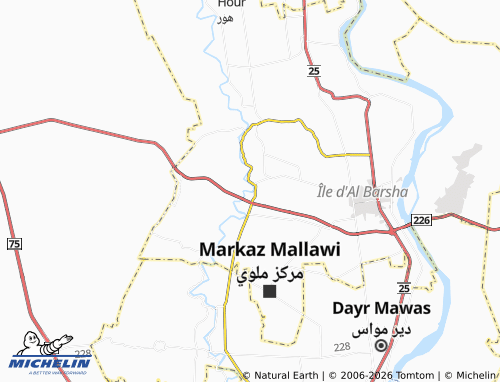 Mappa MICHELIN Nazlat al-'Areen Qibli - ViaMichelin