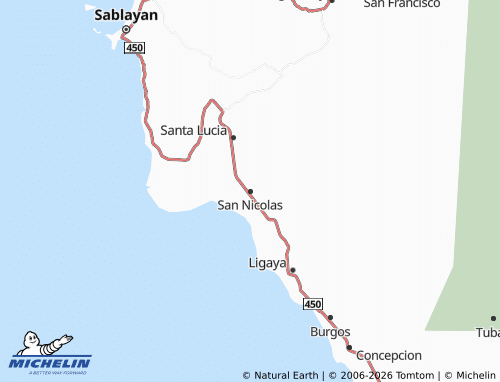Mappa MICHELIN San Nicolas - ViaMichelin
