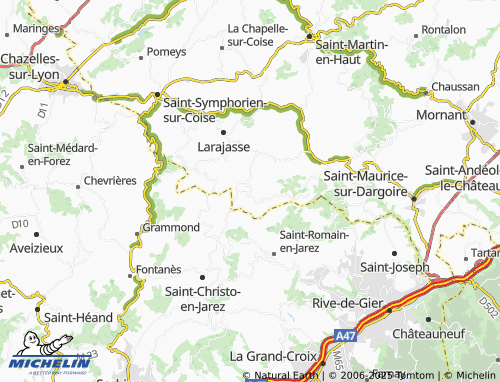 MICHELIN Lamure map - ViaMichelin