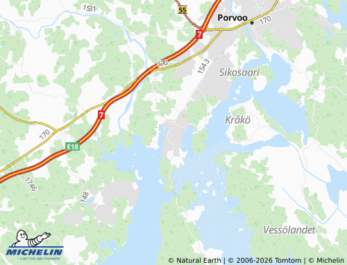 MICHELIN Tolkkinen map - ViaMichelin