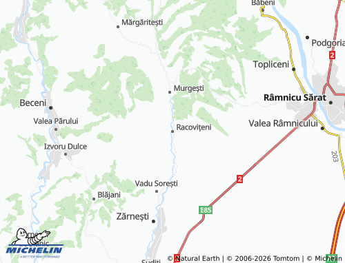 MICHELIN Racovițeni map - ViaMichelin