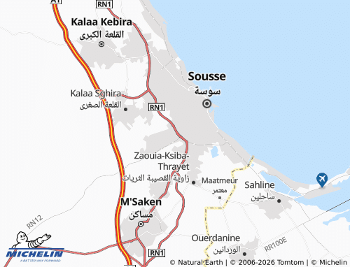 Mappa MICHELIN Sousah al-Riyad - ViaMichelin