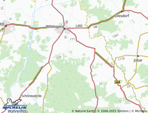 MICHELIN-Landkarte Mahnburg - ViaMichelin