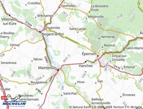 MICHELIN Saint-Martin-de-Nigelles map - ViaMichelin