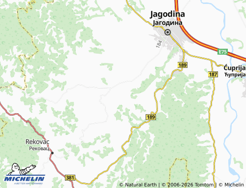 Mapa MICHELIN Šuljkovac - ViaMichelin