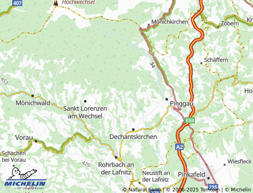 MICHELIN-Landkarte Bergen - ViaMichelin