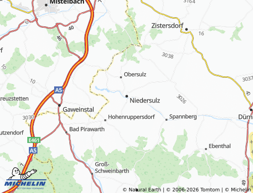 MICHELIN Niedersulz map - ViaMichelin
