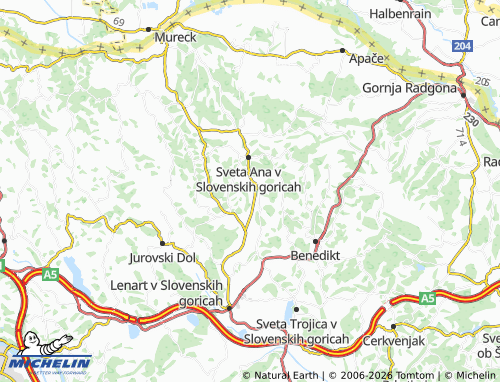 MICHELIN-Landkarte Žiče - ViaMichelin