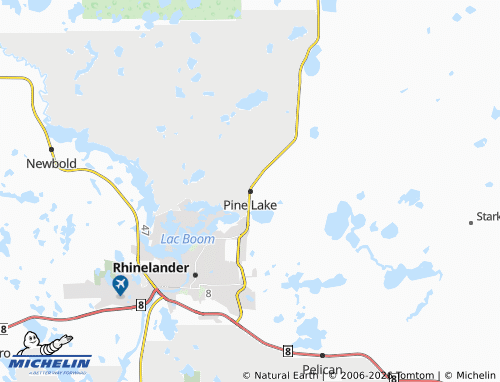 Mapa MICHELIN Pine Lake - ViaMichelin