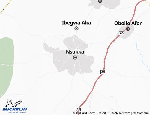 Mappa MICHELIN Nsukka - ViaMichelin