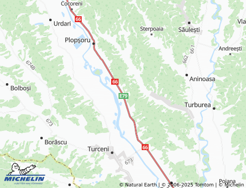 Kaart MICHELIN Văleni - ViaMichelin
