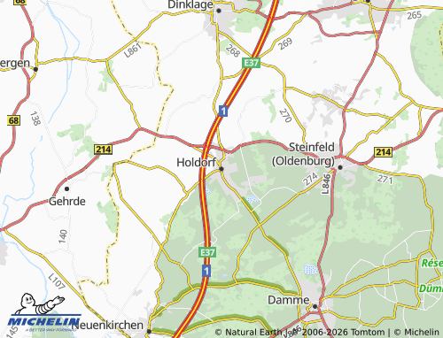 MICHELIN Holdorf map - ViaMichelin
