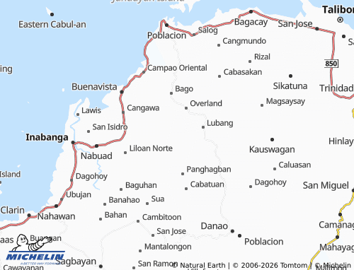 MICHELIN Cawag map - ViaMichelin