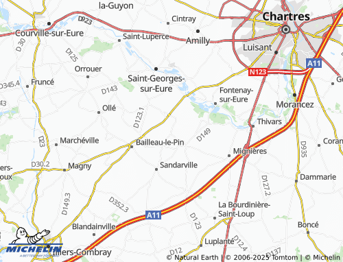 Carte MICHELIN Trizay - ViaMichelin