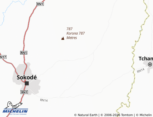 Mapa MICHELIN Baounda - ViaMichelin