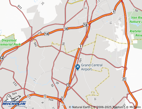 MICHELIN Country View Extension 3 map - ViaMichelin
