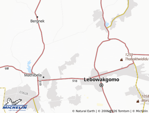 MICHELIN-Landkarte Ledwaba - ViaMichelin