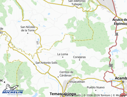 MICHELIN El Agostadero map - ViaMichelin