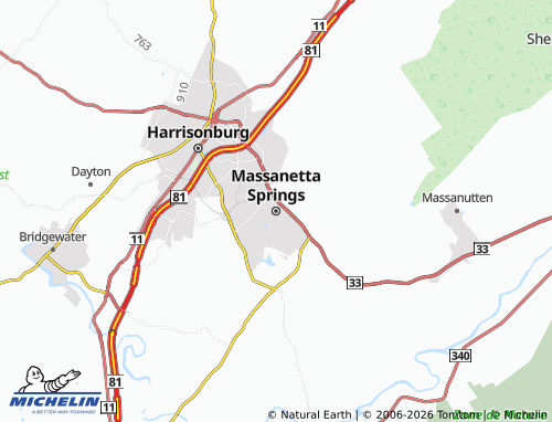 Mappa MICHELIN Massanetta Springs - ViaMichelin