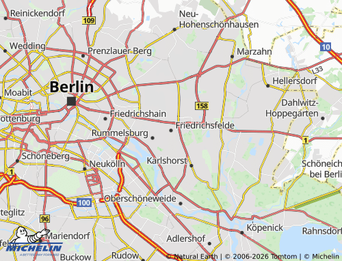 MICHELIN Friedrichsfelde map - ViaMichelin