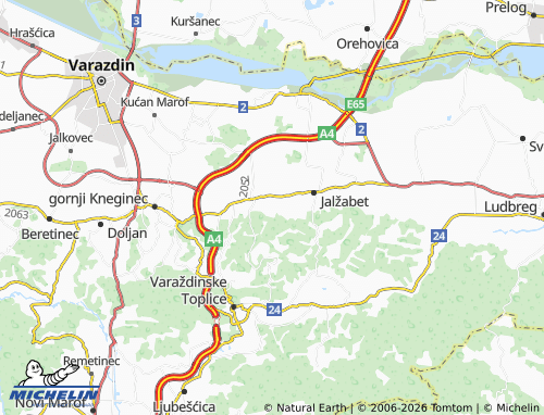 MICHELIN Leštakovec map - ViaMichelin