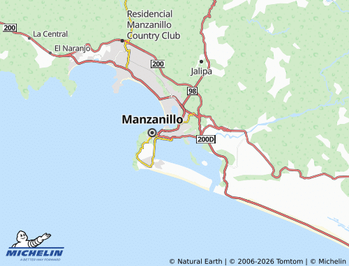 Carte MICHELIN Las Joyas de Manzanillo - ViaMichelin