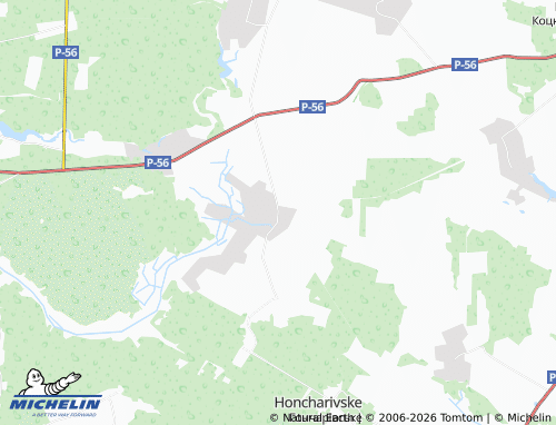 MICHELIN Kovpyta map - ViaMichelin