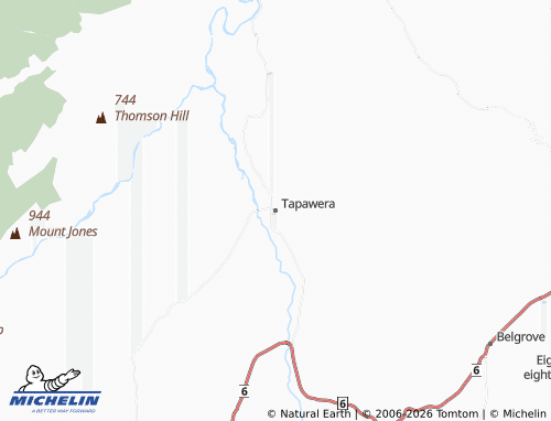 Mapa MICHELIN Tapawera - ViaMichelin
