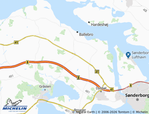 MICHELIN-Landkarte Ullerup - ViaMichelin