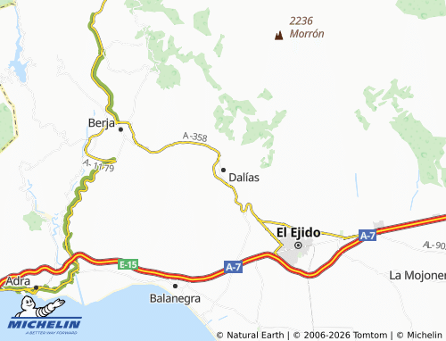 Mappa MICHELIN Dalías - ViaMichelin