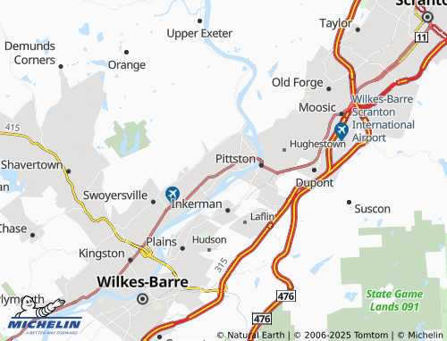 MICHELIN Exeter map - ViaMichelin